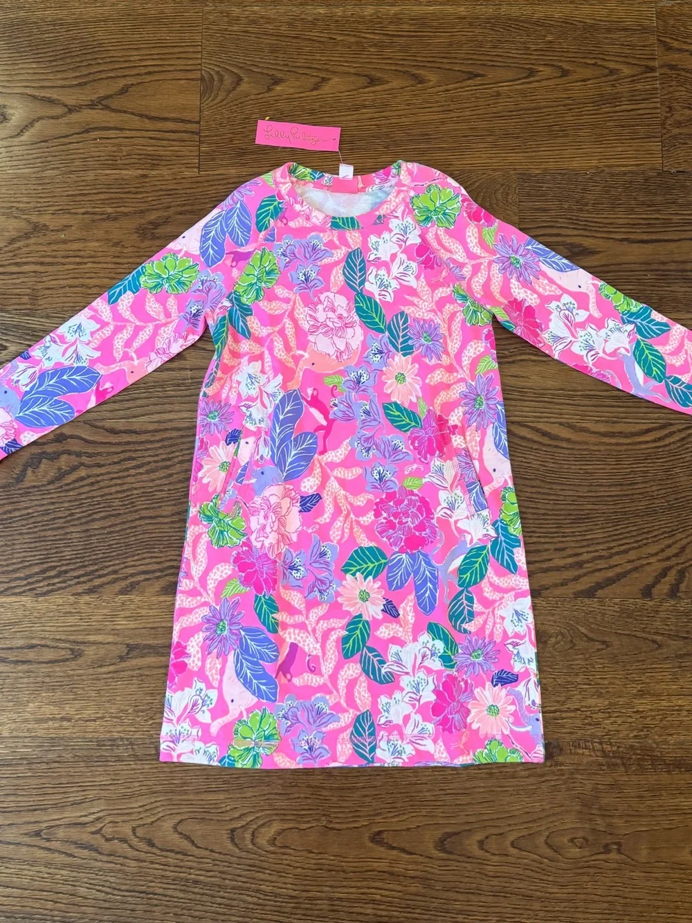 Lilly Pulitzer Pink Floral Crewneck Top